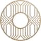 Ekena Millwork Empire Wood Fretwork Pierced Ceiling Medallion, Hickory, 34"OD x 12 1/2"ID x 3/8"T CMWP34X34X0375EPHI - alternate 1